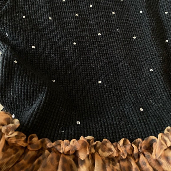 Black studded and leopard dress - Picture 5 of 7